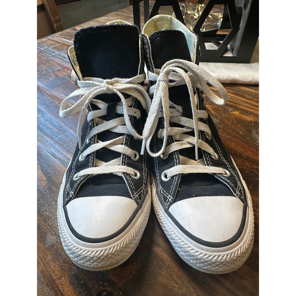 Converse Chuck Taylor All Star High Top Sneakers Black White Canvas Men 5 or W 7 - Picture 7 of 10